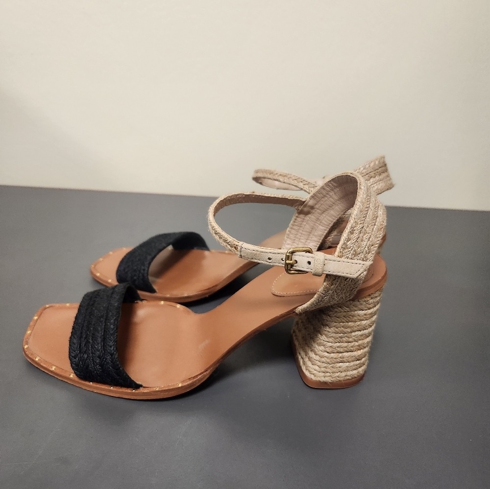 Massimo Dutti Black and Tan Sandals